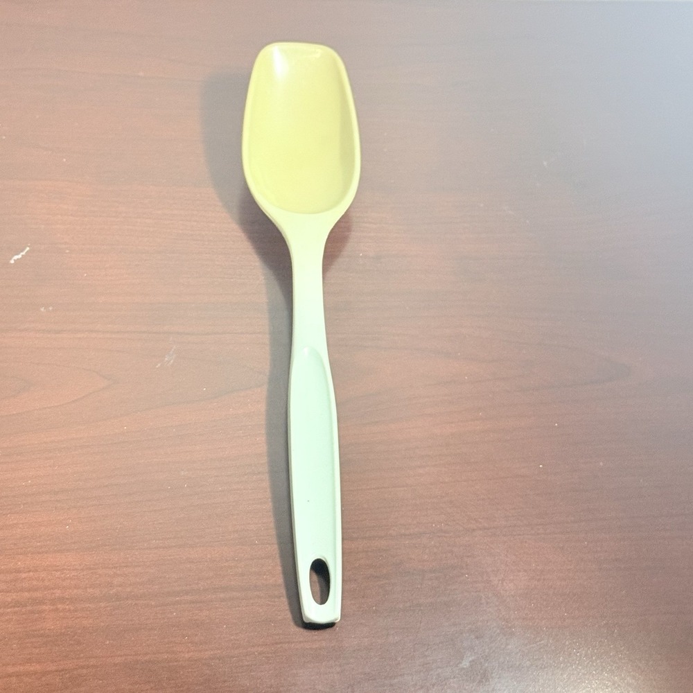 Vintage NYLON PLASTIC FOLEY Retro Beige Spoon Solid SERVING MIXING Utensil